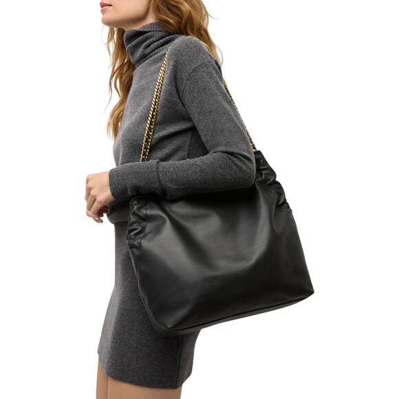 VERONICA BEARD Leather Slouch Bag in Black - Picture 2 of 13